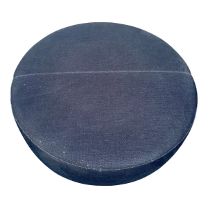 Signed B&b Italia by Antonio Citterio Oversized "Harry" Black Round Ottoman
