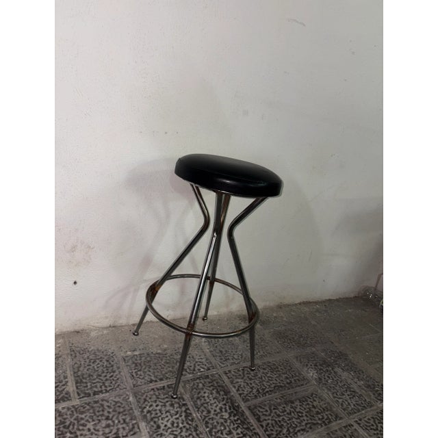 1950s Vintage Industrial Stool, 1950 For Sale - Image 5 of 8