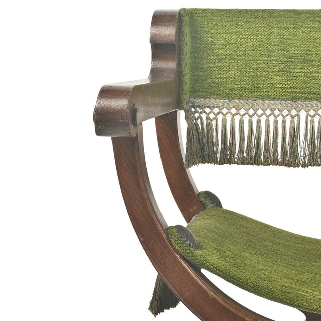 Spanish Wood Armchair, 1940s For Sale - Image 13 of 17