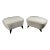 Early 21st Century Vladamir Kagan Barrel Foot Stools - Set of 2 For Sale