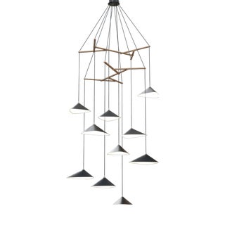 Emily V10 Pendant Light in Anthracite Semi-Matte Paint by Daniel Becker for Moss Objects For Sale