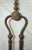 Metal Antique 18th Century Wrought Iron Turned Brass English Fireplace Tongs Tool 12 For Sale - Image 7 of 12