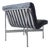 Early Chrome and Leather New York Lounge Chair by Laverne For Sale