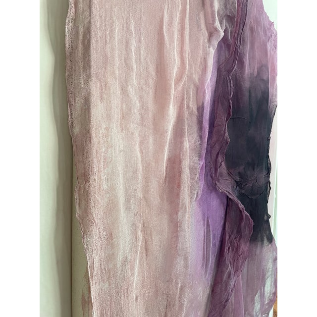 "Solitude" Abstract Dimensional Mixed Media and Stain Painting by Stacey Warnix For Sale - Image 11 of 12