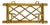 Vintage French Provincial Bamboo Coat Hat Rack With Two Hooks For Sale