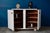 Art Deco Retro Cabinet with Painted Wooden Shelves, 1940s For Sale - Image 3 of 18