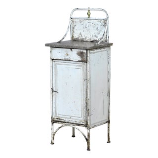 Antique Industrial Nightstand, 1920 For Sale