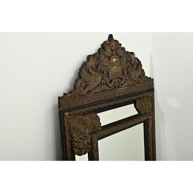 French 19th Century Napoleon III Cushion Mirror For Sale - Image 9 of 10