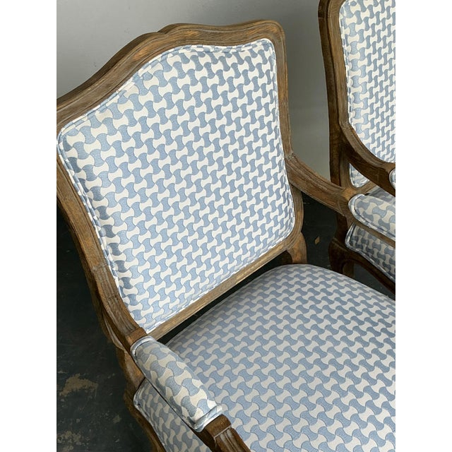 Vintage Louis XV Style Carved Wood Armchairs For Sale - Image 9 of 15