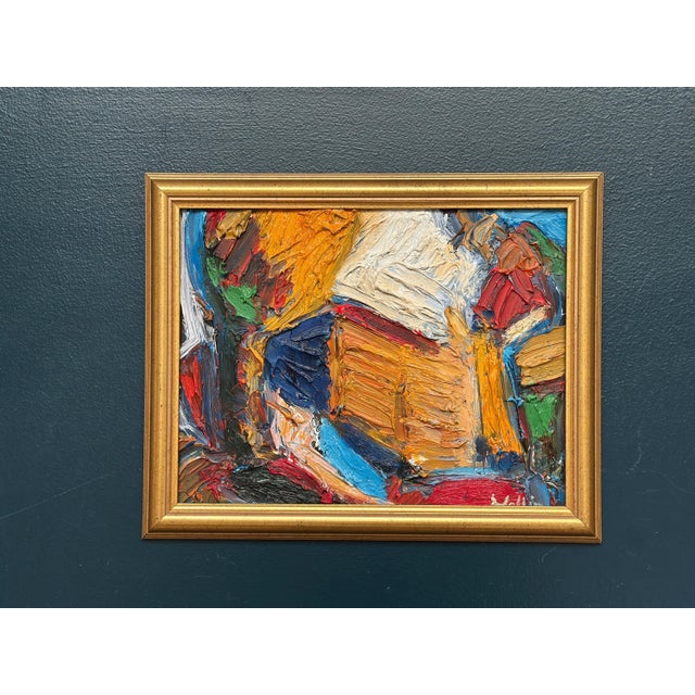Anders Wallin, Abstract Composition, 1980s, Oil on Panel, Framed For Sale - Image 14 of 18