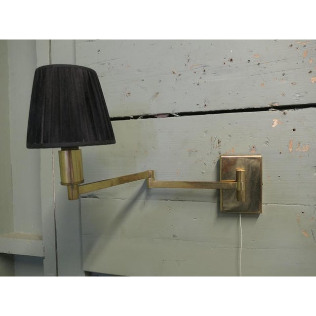 1960s Brass Swing Arm Wall Lights, 1960, Set of 2 For Sale - Image 5 of 7