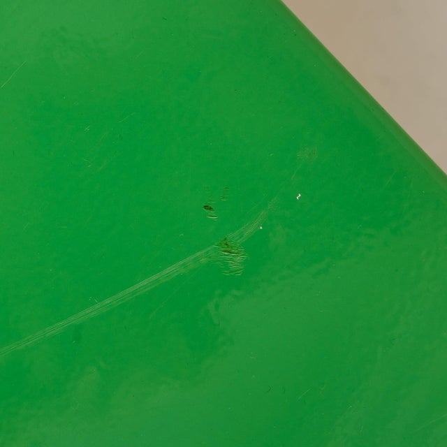 Italian Postmodern Green + White Steel Console or Desk For Sale - Image 11 of 11