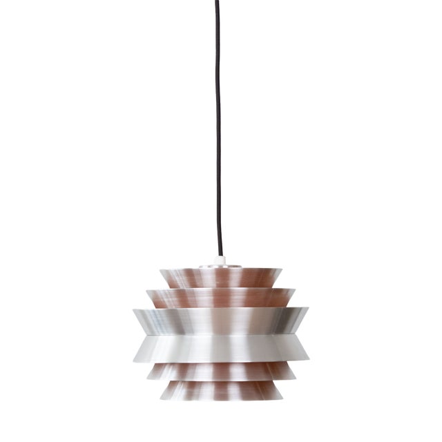 Vintage Swedish Trava Pendant Lamp by Carl Thore for Granhaga Metallindustri, 1960s For Sale