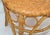 Wood Vintage Bohemian Blonde Bamboo and Rattan Stool For Sale - Image 7 of 13