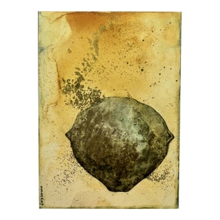 Still Life Contemporary Mixed-Media Painting "Floating Vessel" For Sale