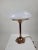 Vintage Art Deco Mushroom Table Lamp in Brass with Milk Glass Shade, 1930s For Sale - Image 6 of 6