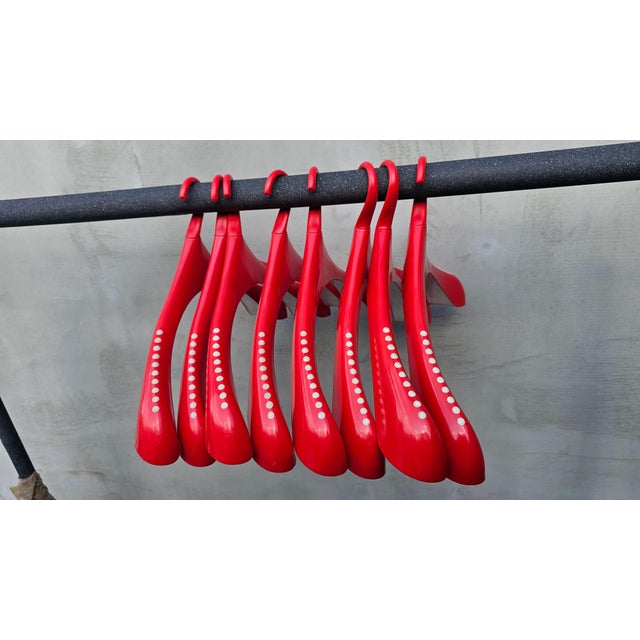 Swedish Red Hangers from Monika Mulder, 1990s, Set of 8 For Sale - Image 15 of 15