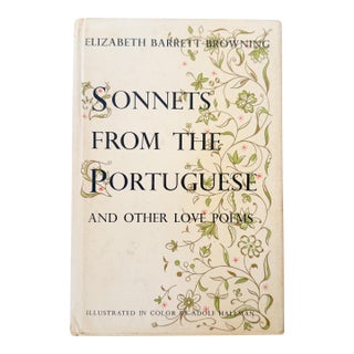 1954 Edition of "Sonnets From the Portuguese and Other Love Poems" Book by Elizabeth Barrett Browning For Sale