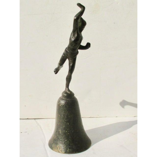 Mid 20th Century Bronze Sculpture and Bell Circa 1950s For Sale - Image 5 of 8
