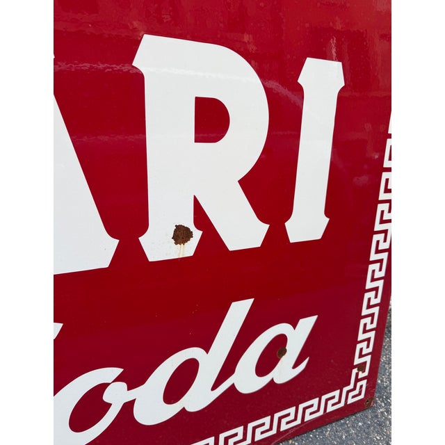 Campari Soda Sign in Enameled Metal, 1960s For Sale - Image 6 of 9