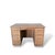 Vintage Pine and Oak Twin Pedestal Desk with Drawer For Sale - Image 5 of 12