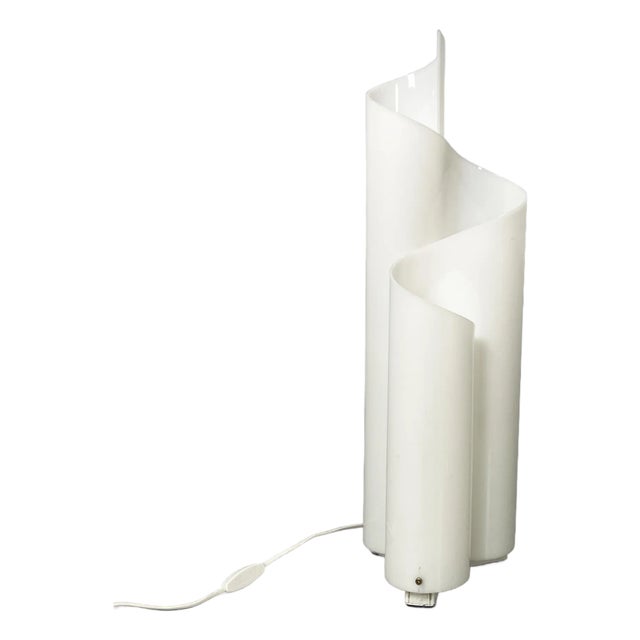 Italian Opaline and Acrylic Glass Mezza Chimera Table Lamp by Vico Magistretti for Artemide, 1970s For Sale