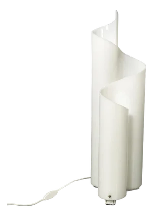 Italian Opaline and Acrylic Glass Mezza Chimera Table Lamp by Vico Magistretti for Artemide, 1970s