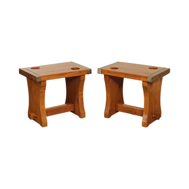 Custom Nautical Ships Hatch Style Side Tables - A Pair For Sale - Image 13 of 13