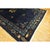 Textile 1920s Antique Navy Blue Vase Floral Deco Antique Chinese Peking Knotted Rug For Sale - Image 7 of 9