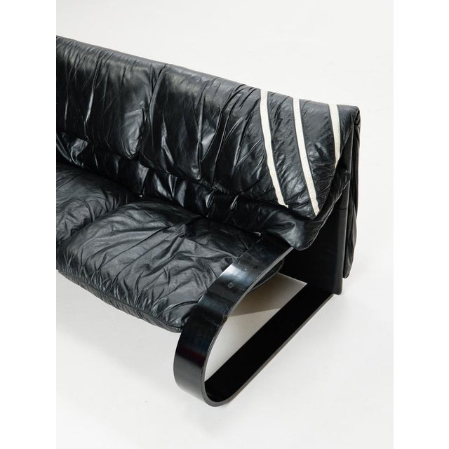 Italian Three-Seater Sofa in Leather by Coralba, 1980s For Sale - Image 12 of 15