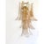Luxury and and elegant transparent “selle” murano glass with gold inside for those wall sconces-set of two “selle”...