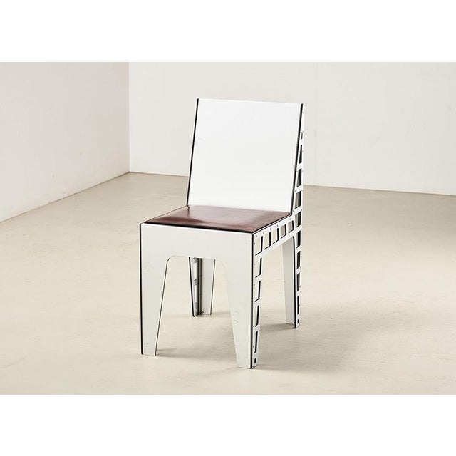 Silver Vintage Alu Chairs by Richard Hutten for Hidden Netherlands, 2000, Set of 4 For Sale - Image 8 of 16