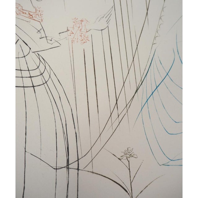 Salvador Dali, Iseult Et Branguine, 1970, Original Etching For Sale - Image 9 of 10