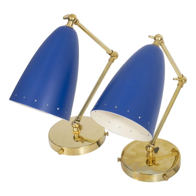 Pair of mid-century style articulated sconces For Sale