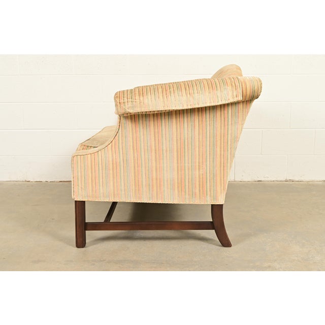 Ethan Allen Chippendale Camelback Loveseat or Sofa For Sale - Image 9 of 12