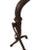 20th Century Oversized Hand Forged Black Wrought Iron Sunflower Andirons - A Pair For Sale - Image 9 of 10