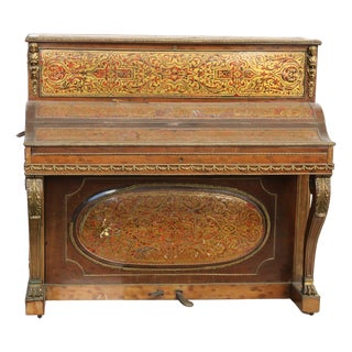 19th Century Boulle Vertical Piano For Sale