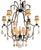 Italian Wrought Iron & Rock Crystal Chandelier - 1 of 2 Available For Sale In Los Angeles - Image 6 of 8