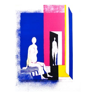 Paul Guiramand Interior With Two Nudes, 1972 For Sale