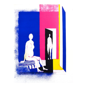 Paul Guiramand Interior With Two Nudes, 1972