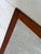 Vintage Danish Modern Teak Wall Mirror Mid Century Scandinavian Rectangular Mirror For Sale - Image 4 of 10