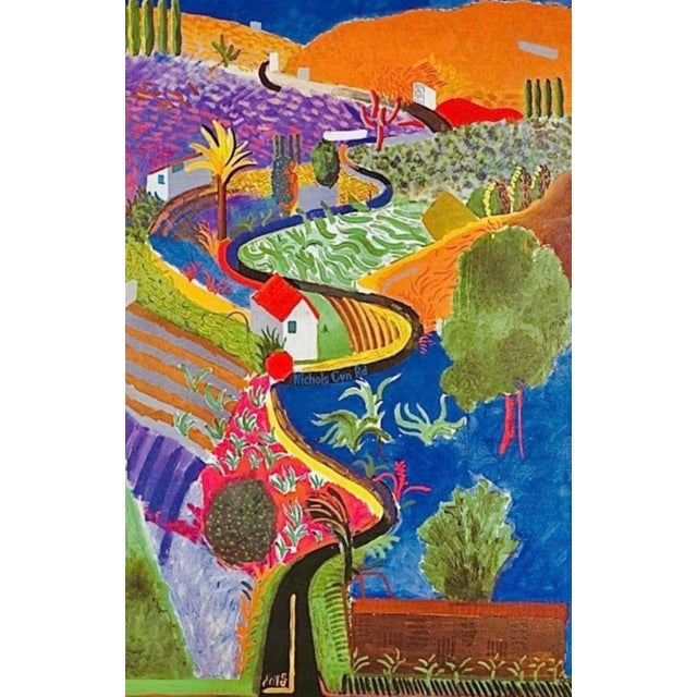 2000 - 2009 Sale ! Original David Hockney Nichols Canyon Museum Exhibition Litho Poster Denmark For Sale - Image 5 of 6