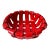 Vintage Tadinate Style Red Woven Ceramic Basket For Sale