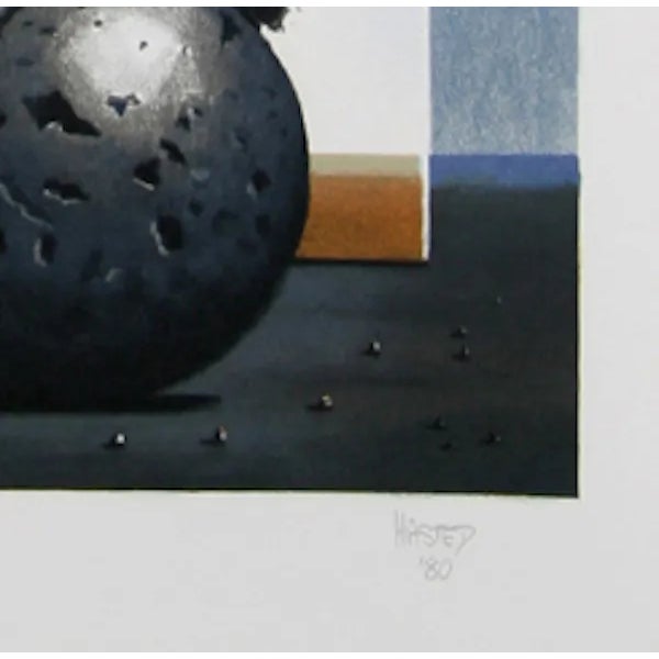 This lithograph, titled "Light of Discovery," was created by the British artist, Michael Hasted, in 1981. It is edition...