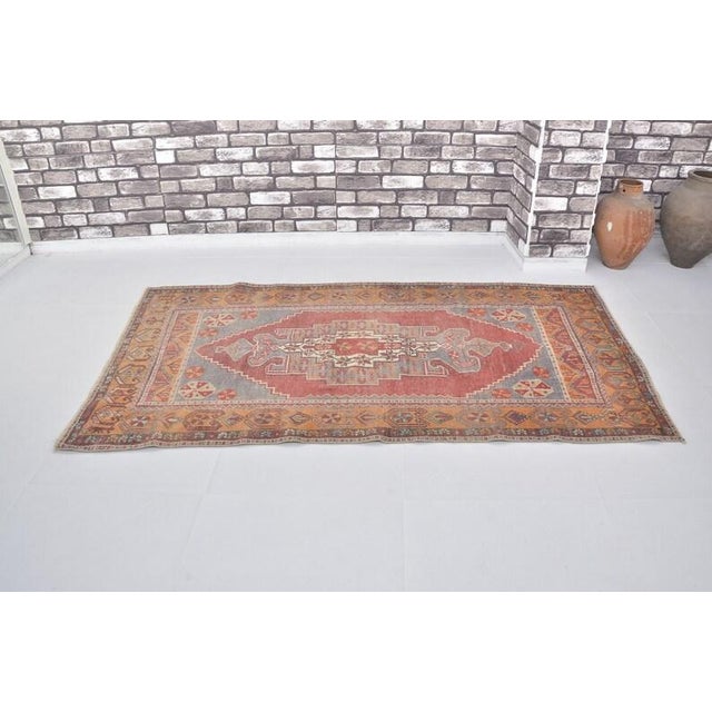 Textile 1950s Turkish Handknotted Wool Carpet For Sale - Image 7 of 10