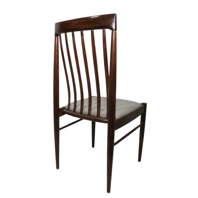 Brown Set of Six Mid Century Danish Modern Dining Chairs by H. W. Klein for Bramin Mobler For Sale - Image 8 of 17