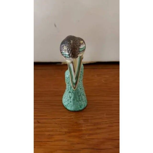 Chinese Early 20th Century Chinese Sancai Glazed Porcelain Parrot Figurine For Sale - Image 3 of 7