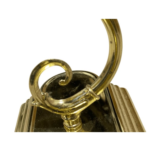 Metal Vintage Vanity Wall Sconce 3 Light Fixture Polished Brass Finish For Sale - Image 7 of 7