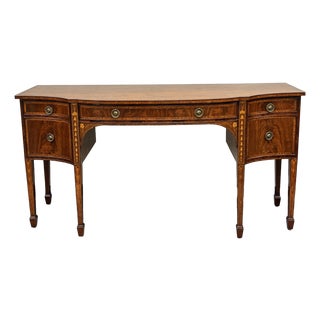 Antique Turn of the Century Inlaid Georgian Sideboard For Sale