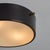 1960s Round Black Metal and Opaline Glass Ceiling Lamp by Bruno Gatta for Stilnovo For Sale - Image 10 of 16